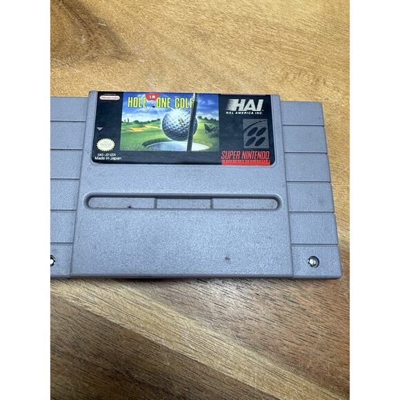 Hole in One Golf Super Nintendo Game Fun SNES Golfing Games - Picture 1 of 2